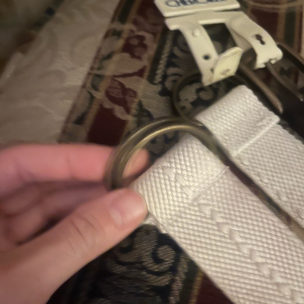 Kids belt bundle.  One brown and two off white.